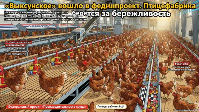 «Выксунское» вошло в федпроект. Птицефабрика берётся за бережливость
